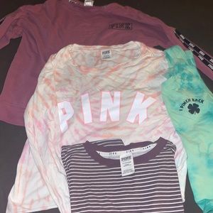 4 pink shirts